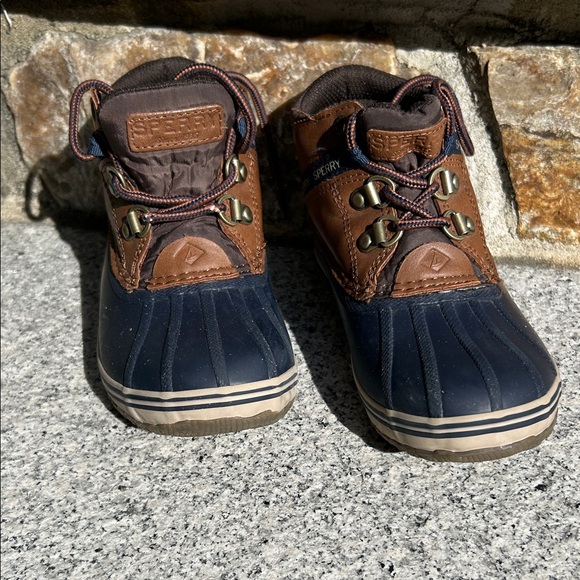 Sperry Kids' Blue and Brown Boots - Picture 1 of 4
